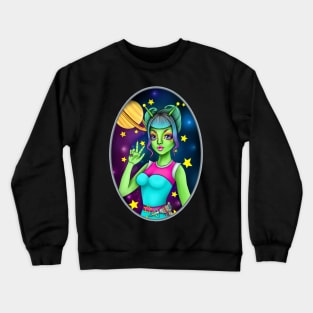 Alien Babe Crewneck Sweatshirt